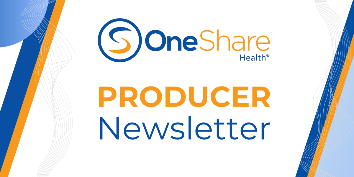 OneShare Health Producer Newsletter Header Image